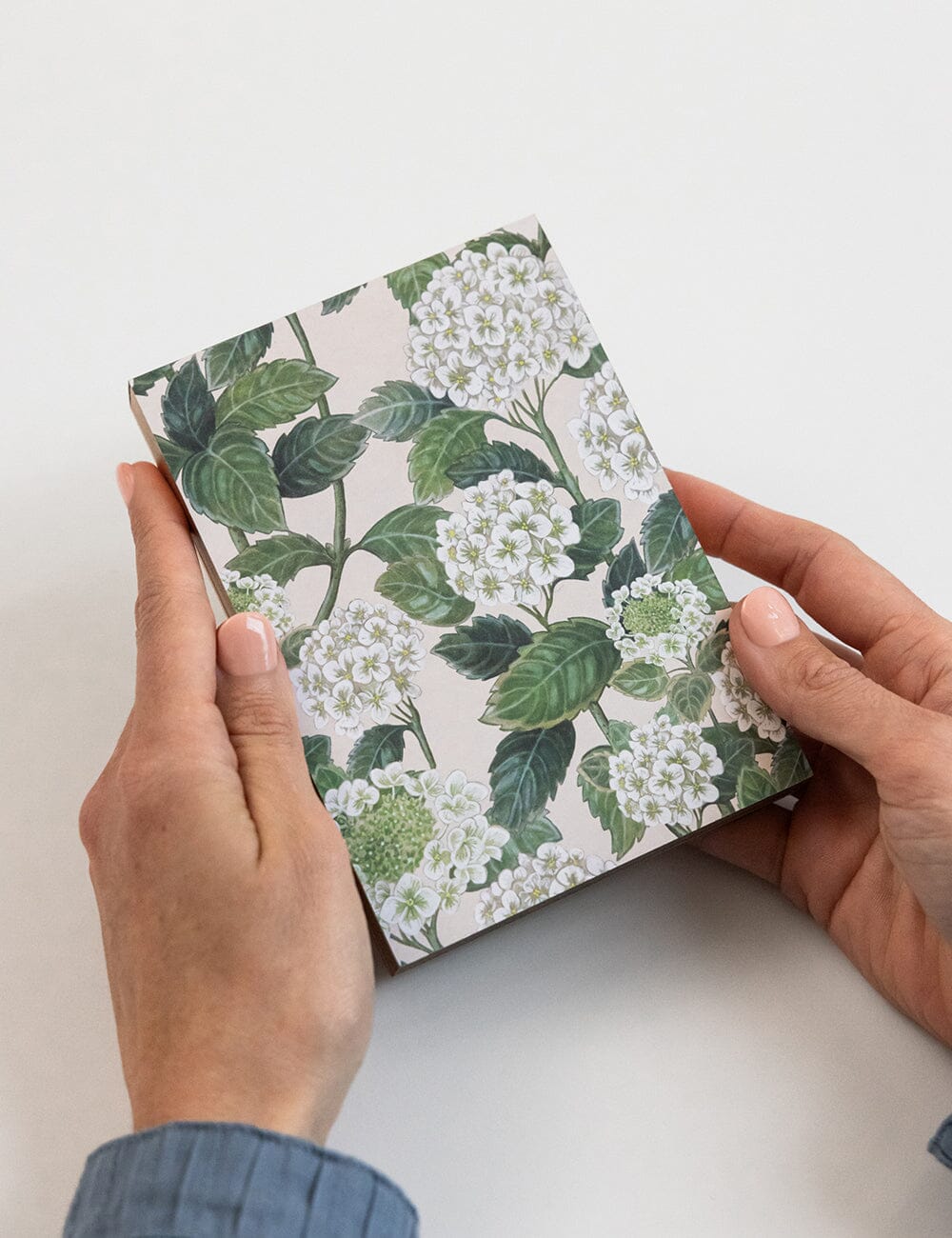 Hydrangea Notepad Mini Jotter Jotters Bespoke Letterpress 