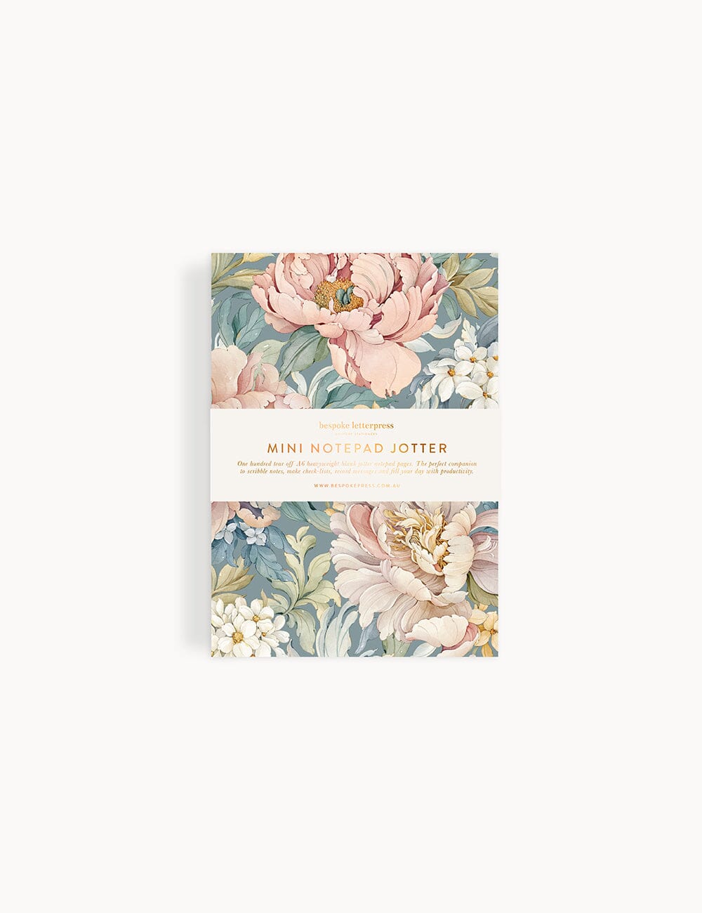 Mini Regency Blooms Jotter Jotters Bespoke Letterpress 