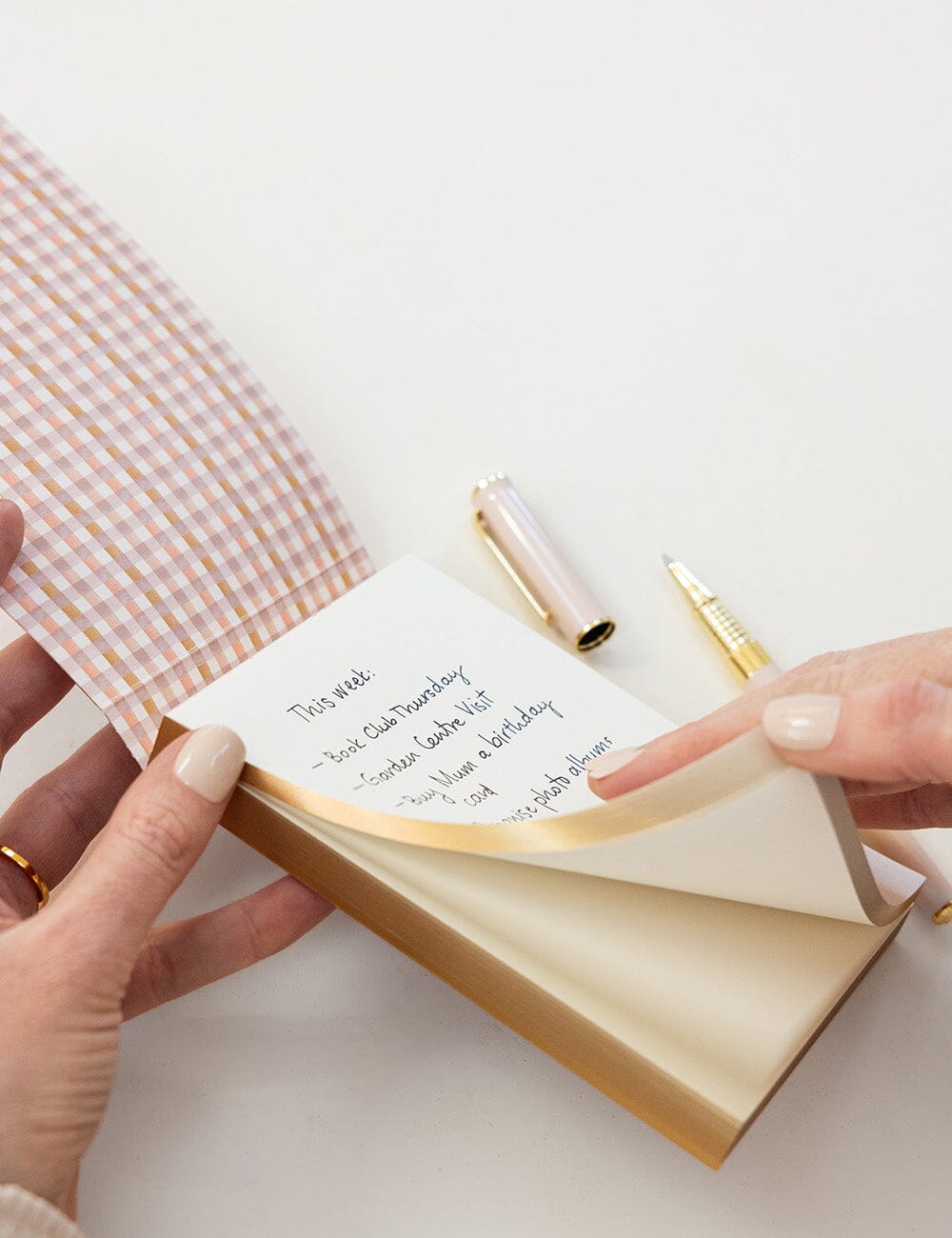 Mini Primrose Gingham Jotter