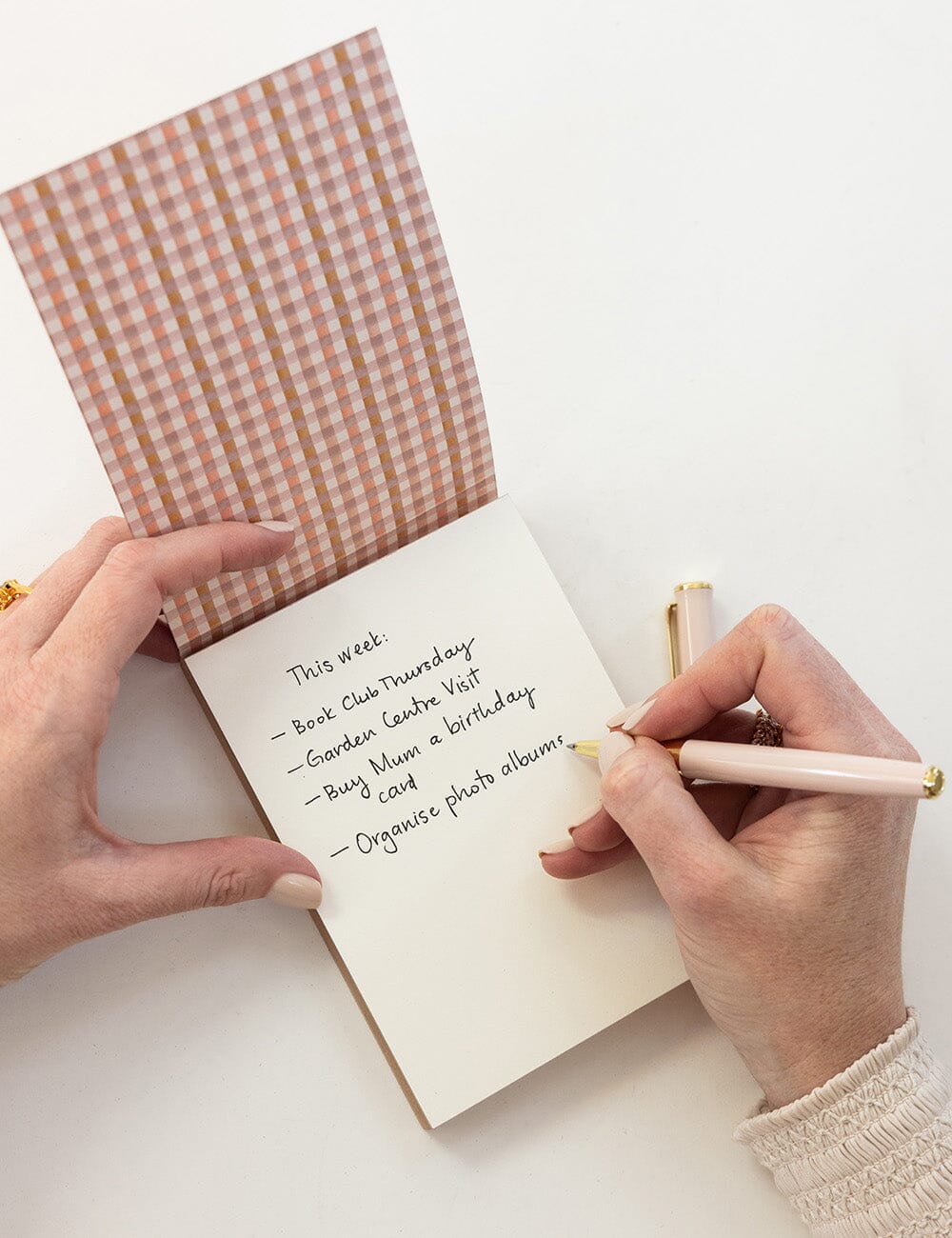 Mini Primrose Gingham Jotter