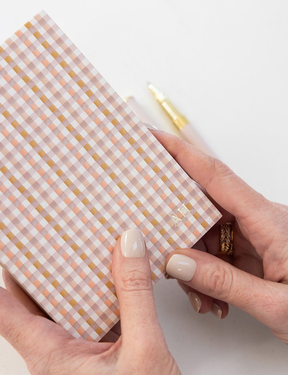 Mini Primrose Gingham Jotter