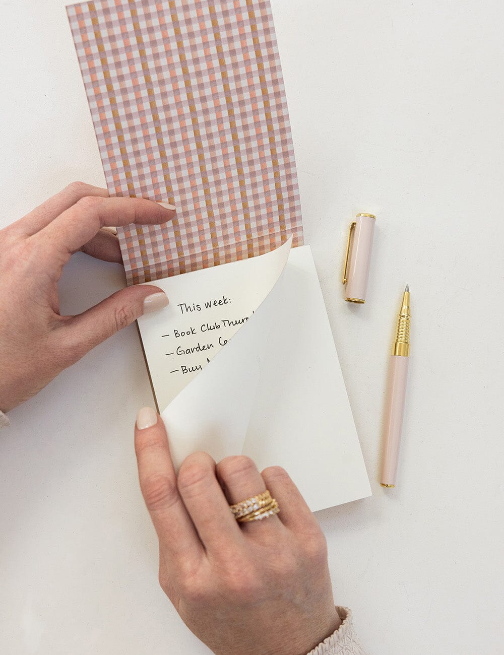 Mini Primrose Gingham Jotter
