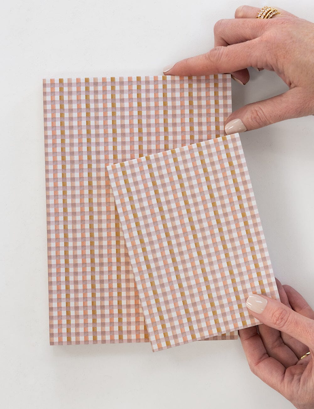 Mini Primrose Gingham Jotter
