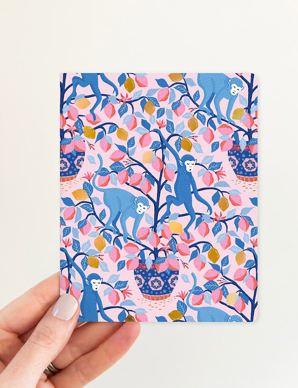 Monkeys & Lemons (Blank) Greeting Card