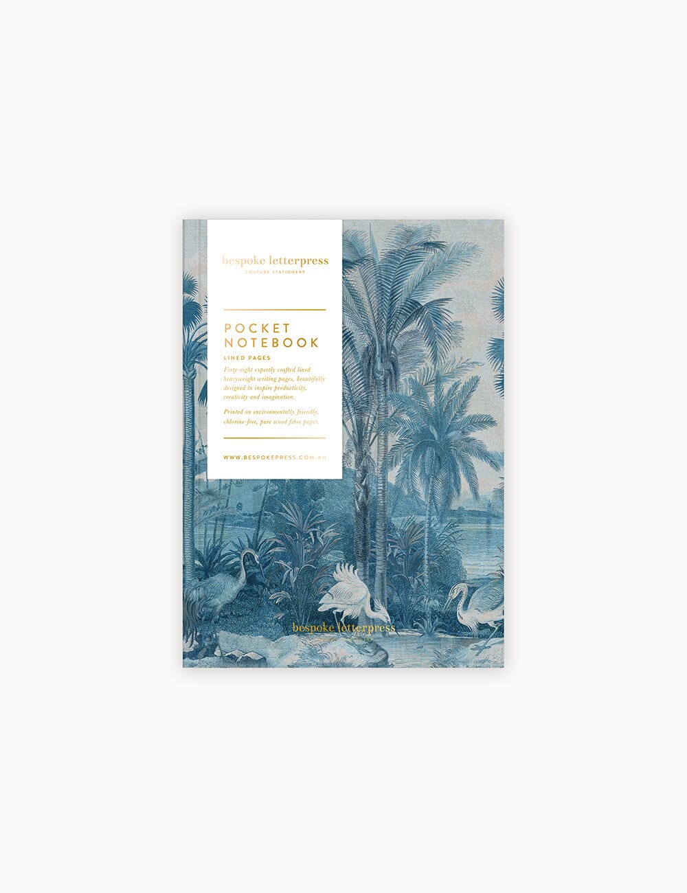 Pocket Notebook - Subcontinent (Lined) Notebooks Bespoke Letterpress 