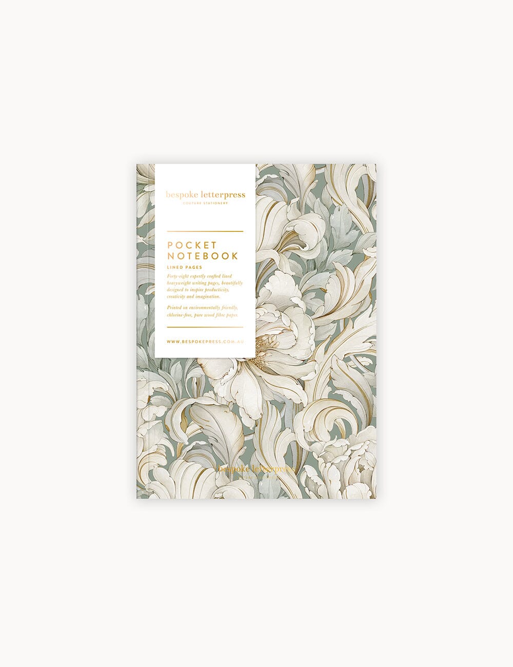 Pocket Notebook - Belevedere Notebooks Bespoke Letterpress 