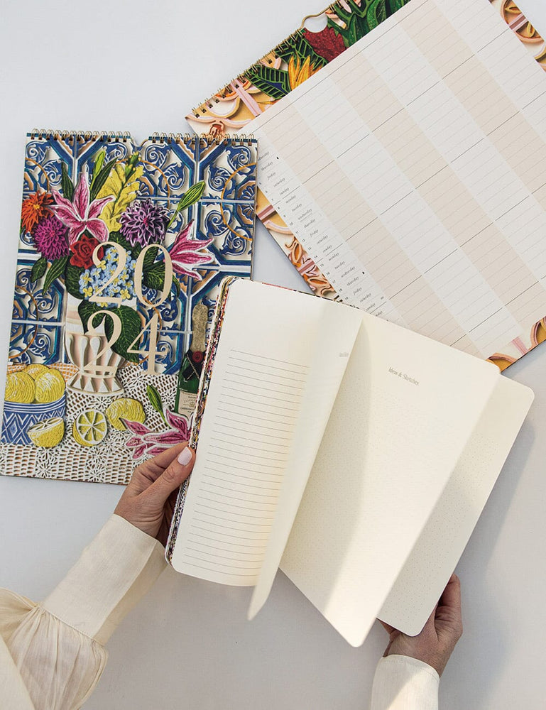 2024 Monthly Calendar Notebook Planners Bespoke Letterpress 