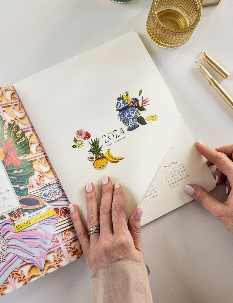 2024 Monthly Calendar Notebook Planners Bespoke Letterpress 