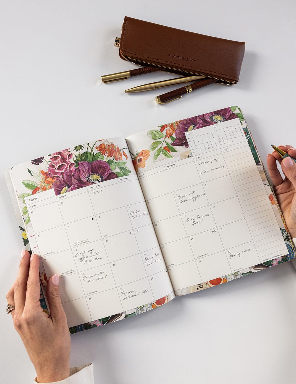 2026 Monthly Calendar Notebook Planners Bespoke Letterpress 