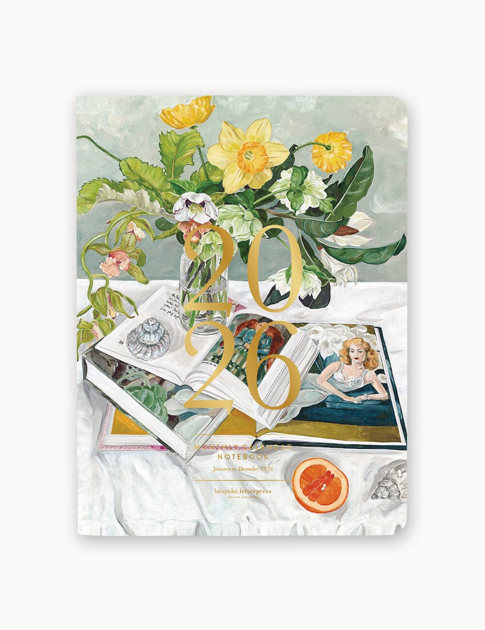 2026 Monthly Calendar Notebook Planners Bespoke Letterpress 