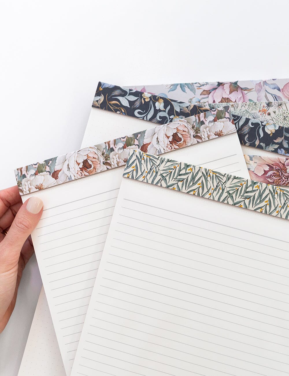 A4 Notepad Lined - Heritage Roses