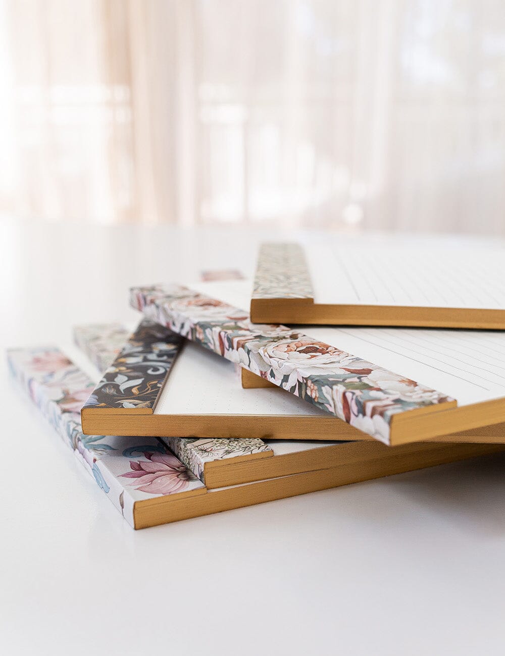 A4 Notepad Grid - Regency Blooms