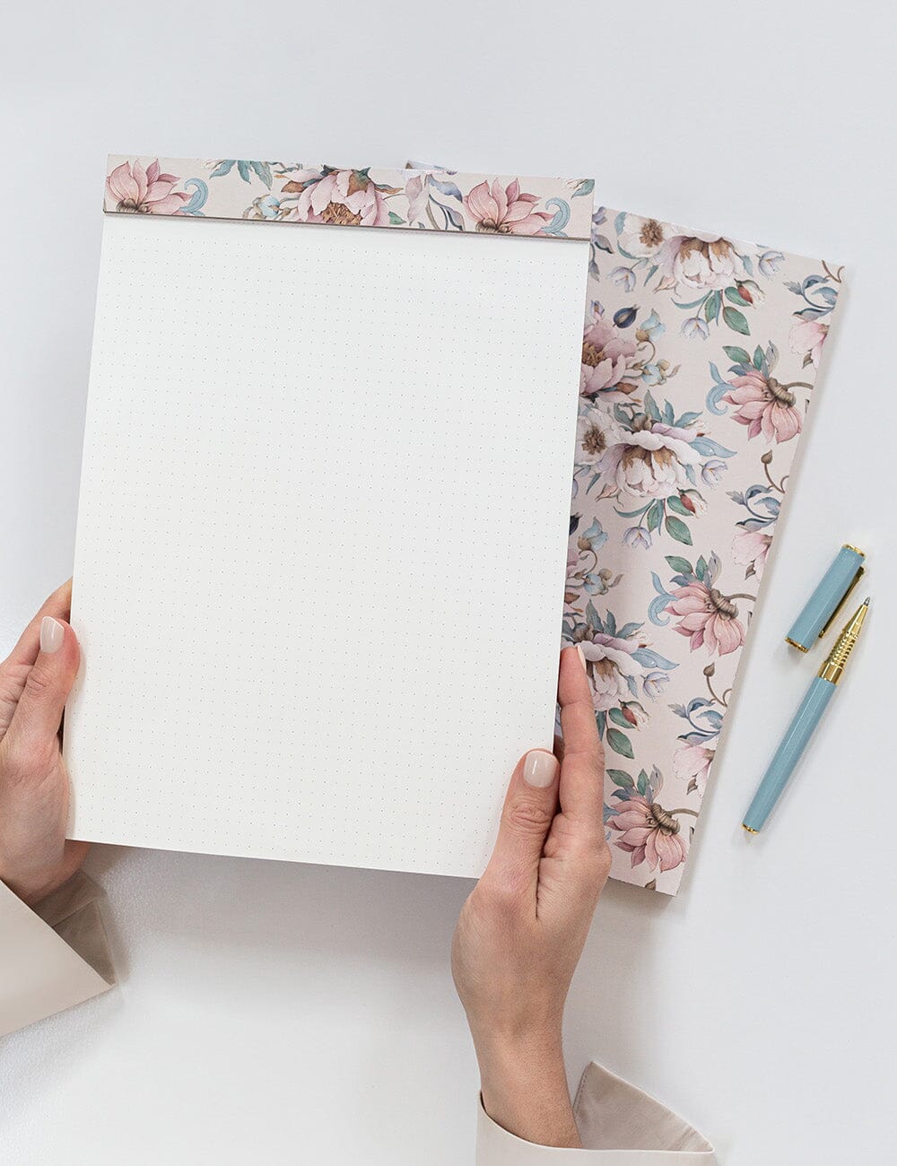 A4 Notepad - Ashbourne Garden (Grid) Notepads Bespoke Letterpress 