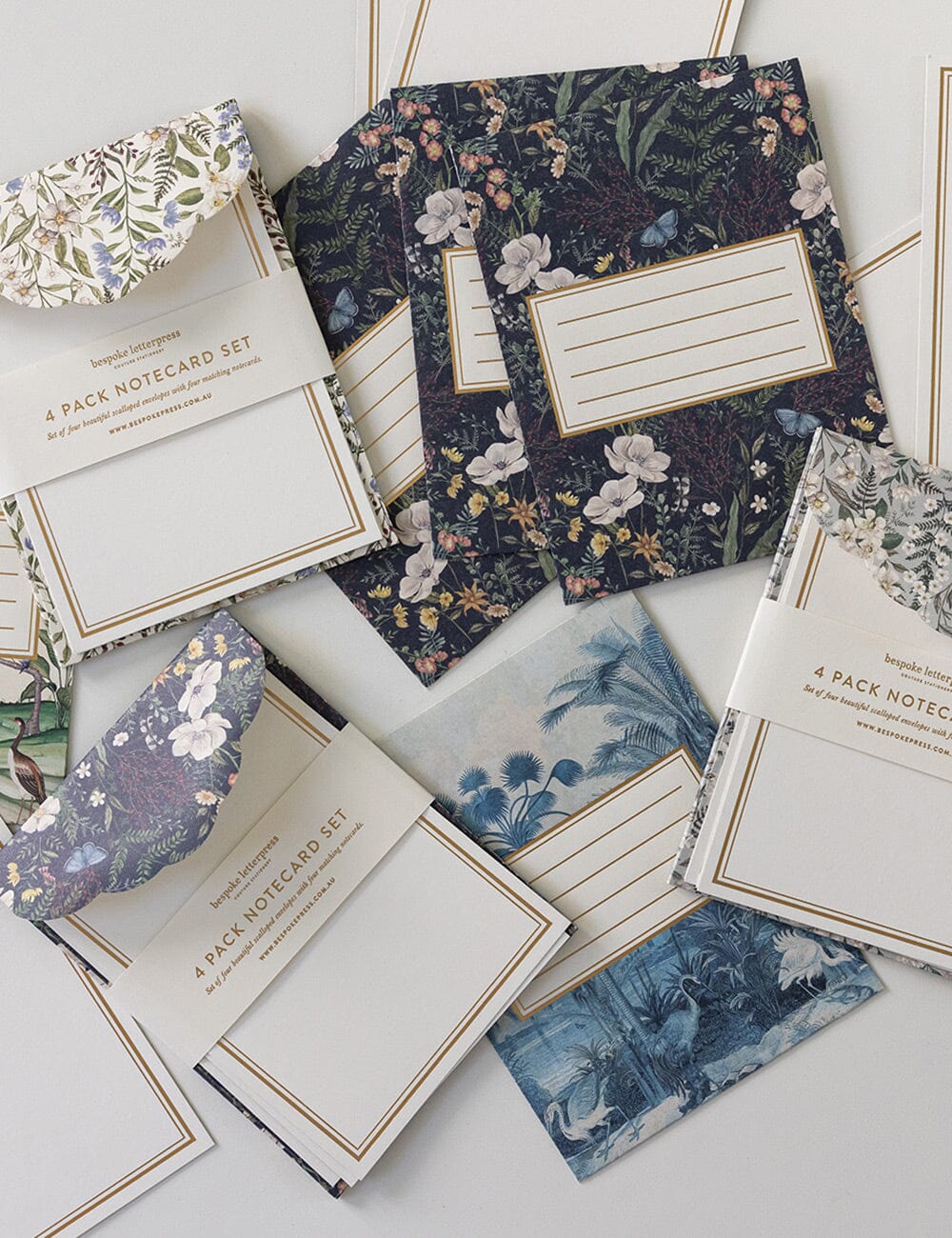 Dusk In Bloom 4pk Notecard Set