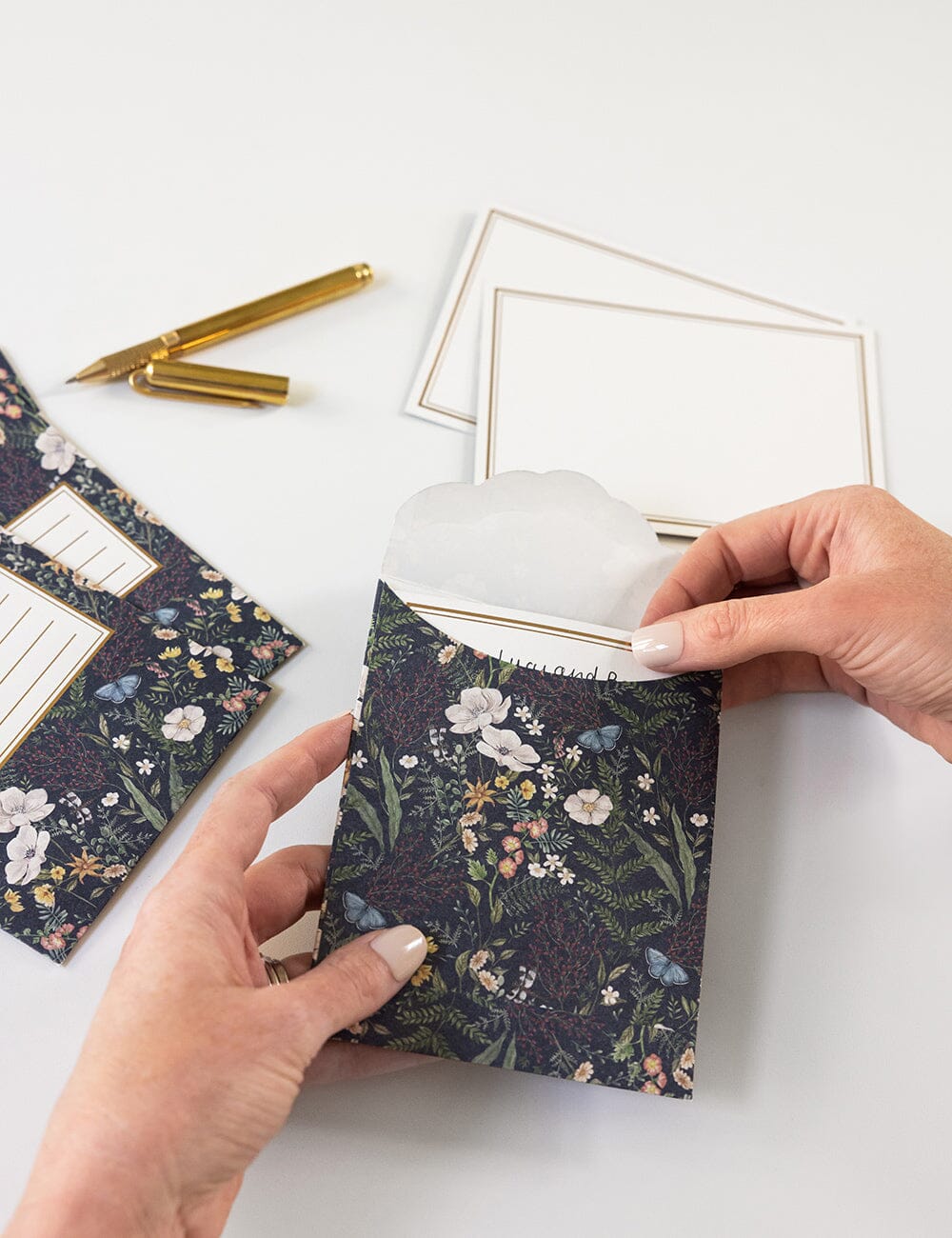 Dusk In Bloom 4pk Notecard Set