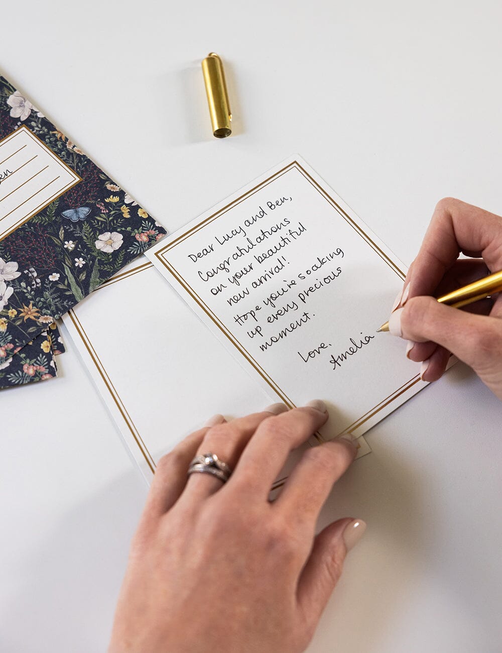 Dusk In Bloom 4pk Notecard Set