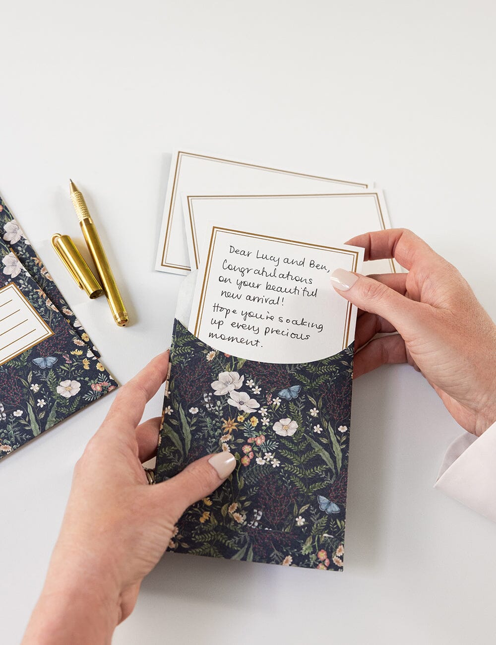 Dusk In Bloom 4pk Notecard Set