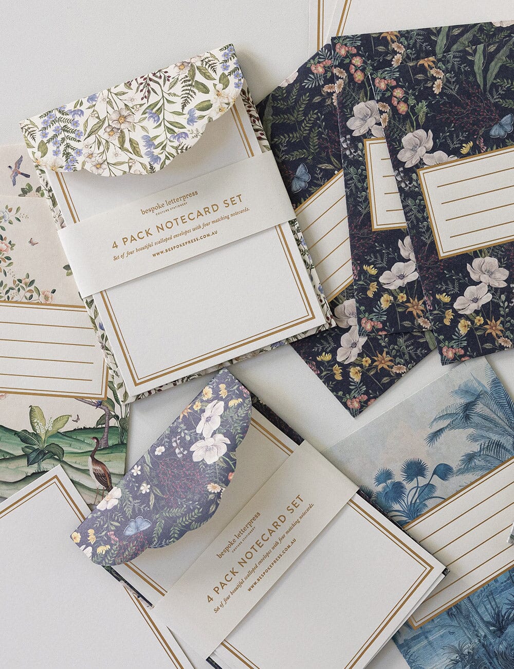 Forget Me Not 4pk Notecard Set