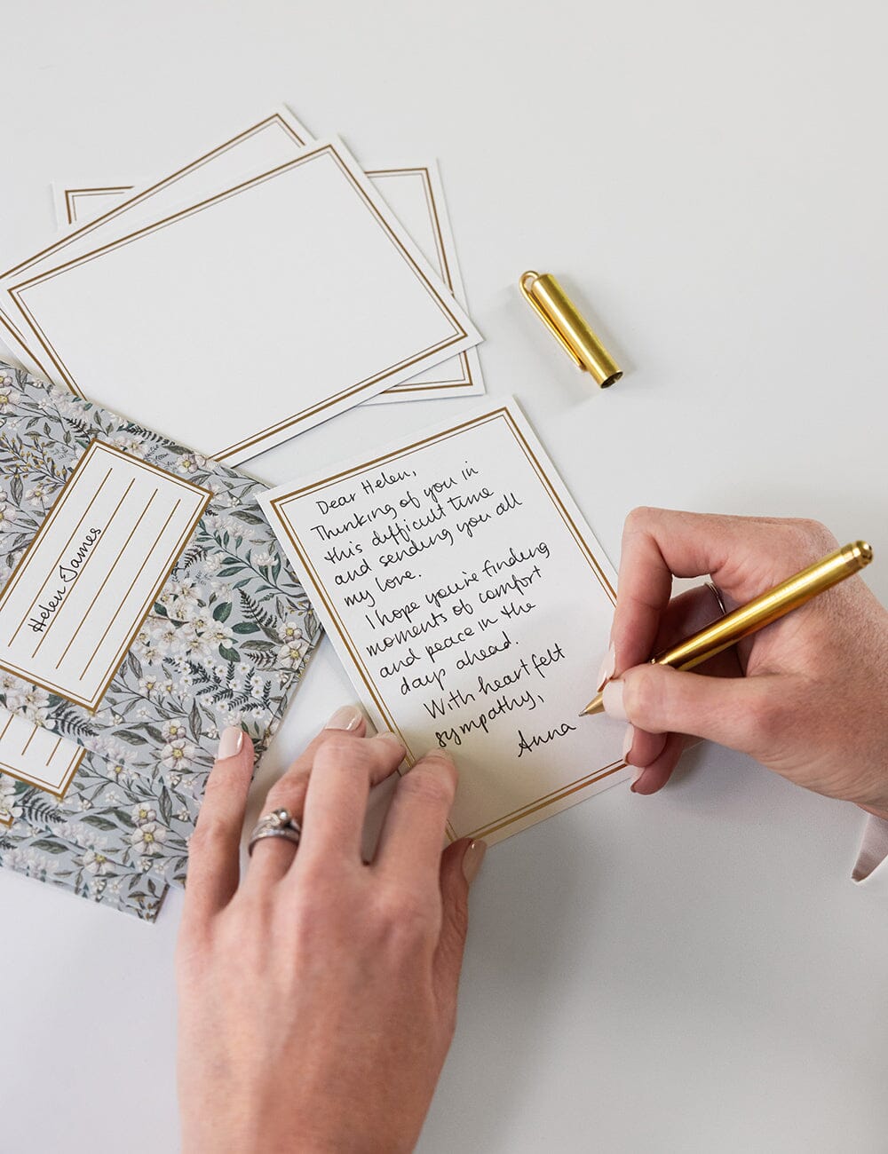 Ivory Garden 4pk Notecard Set