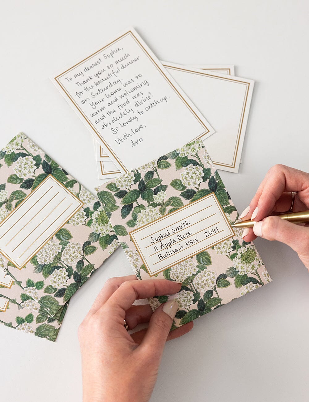 Hydrangea 4pk Notecard Set