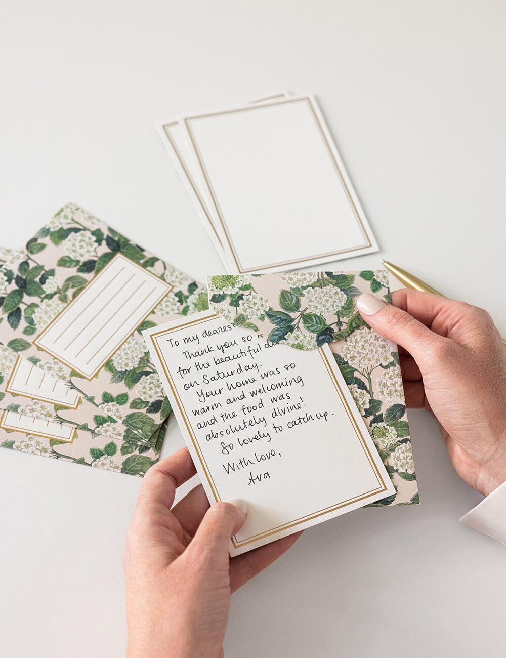 Hydrangea 4pk Notecard Set