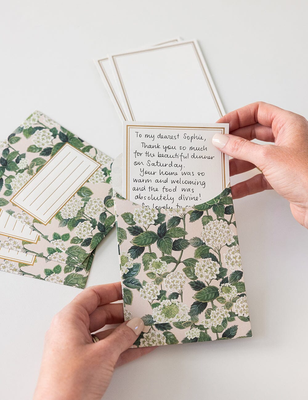 Hydrangea 4pk Notecard Set