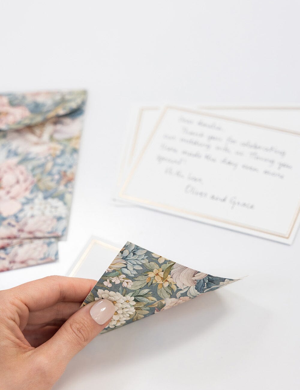 Regency Blooms 4pk Notecard Set