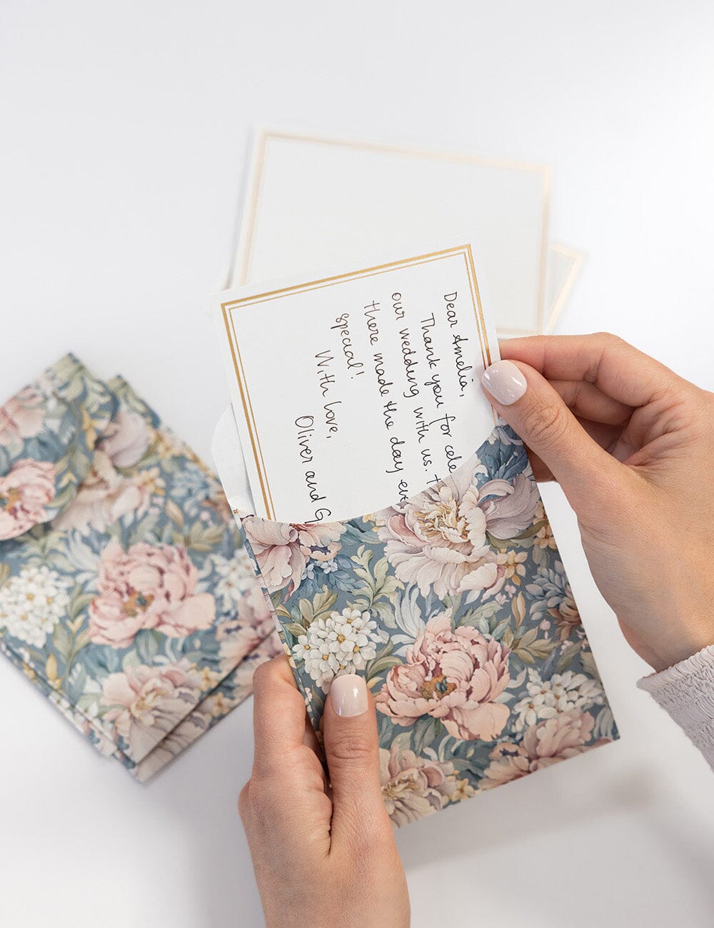 Regency Blooms 4pk Notecard Set