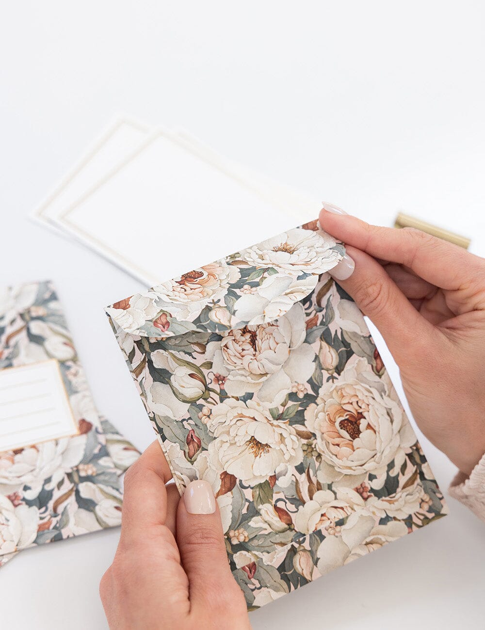 Heritage Roses 4pk Notecard Set