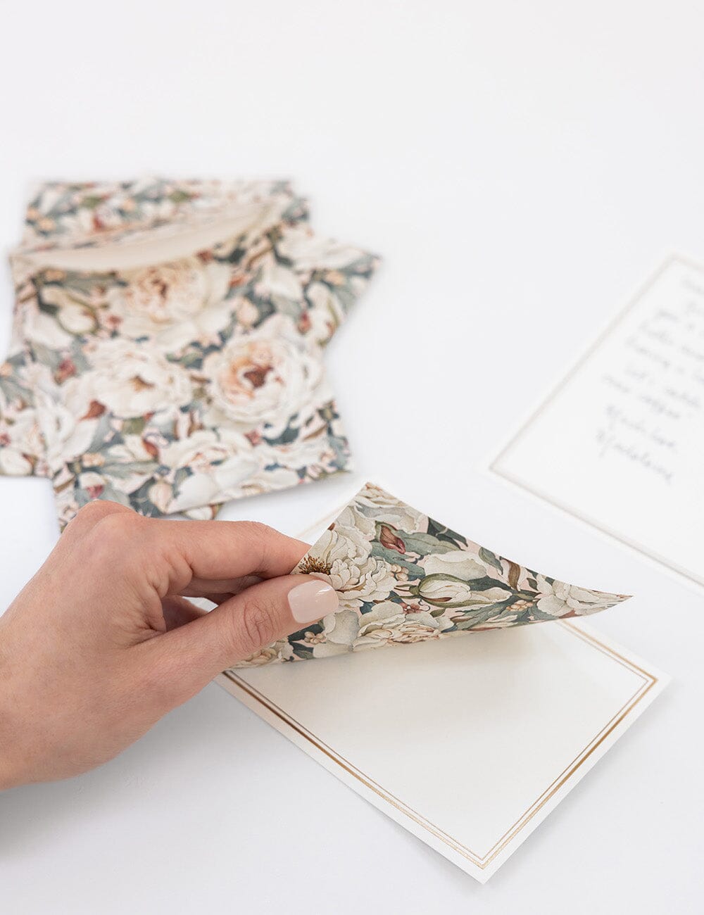 Heritage Roses 4pk Notecard Set