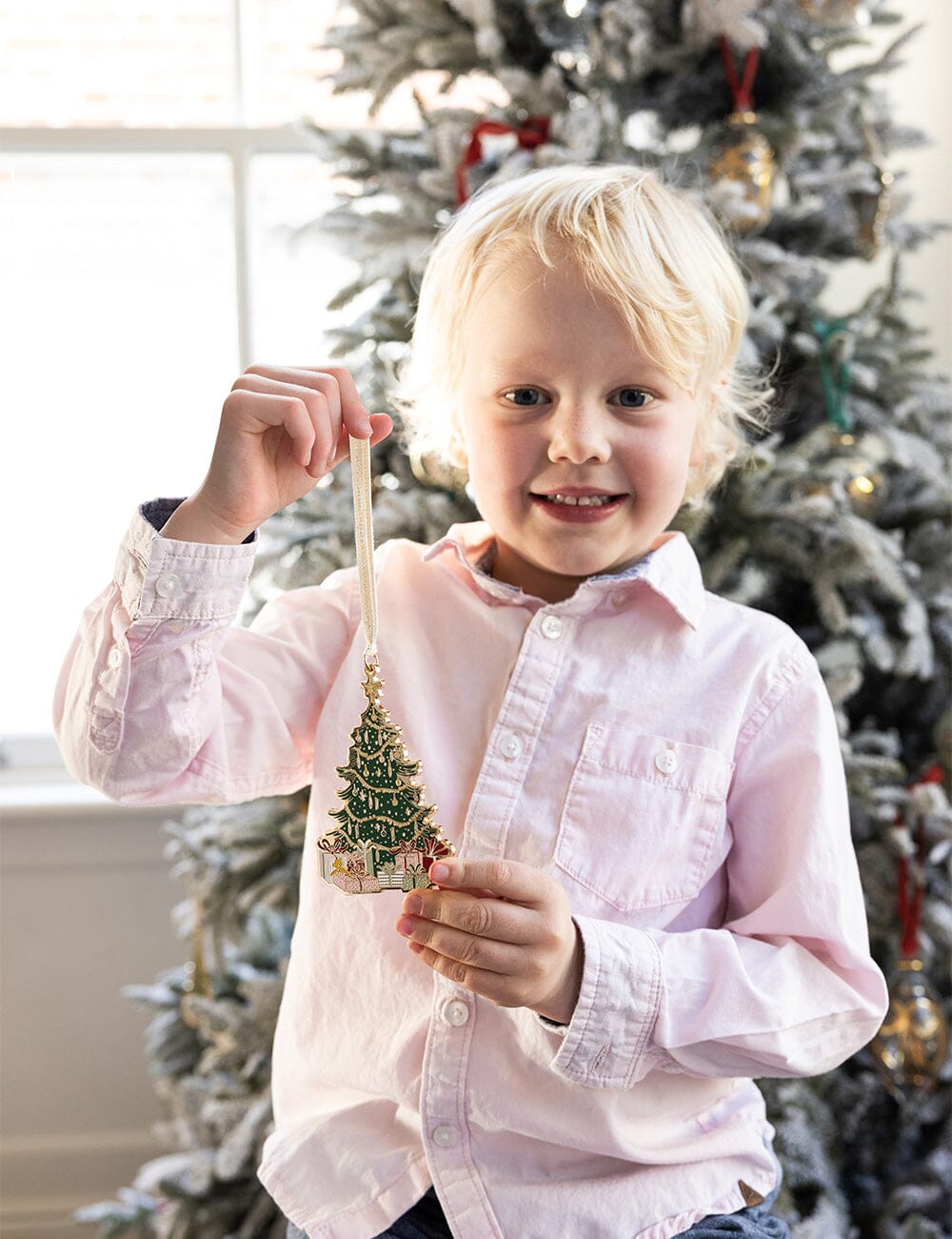 Fine Enamel Christmas Ornament - Christmas Tree