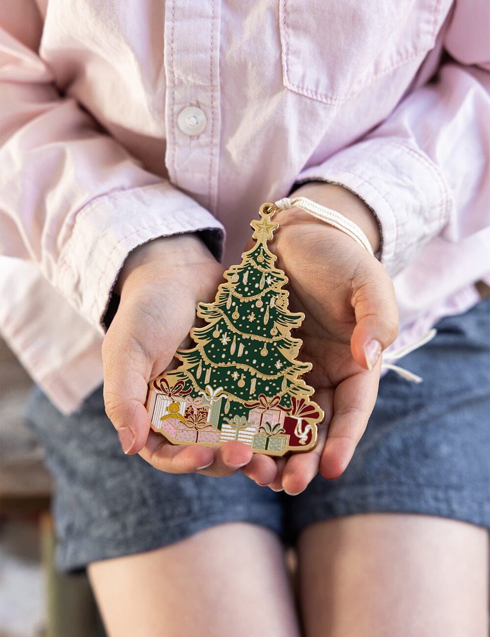 Fine Enamel Christmas Ornament - Christmas Tree