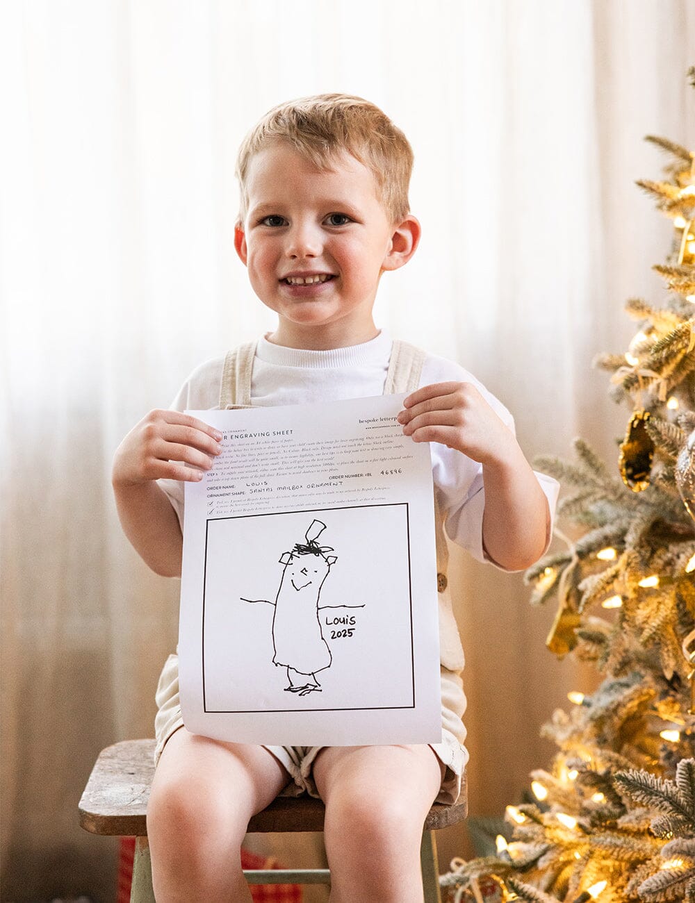 Santas Mailbox Enamel Ornament