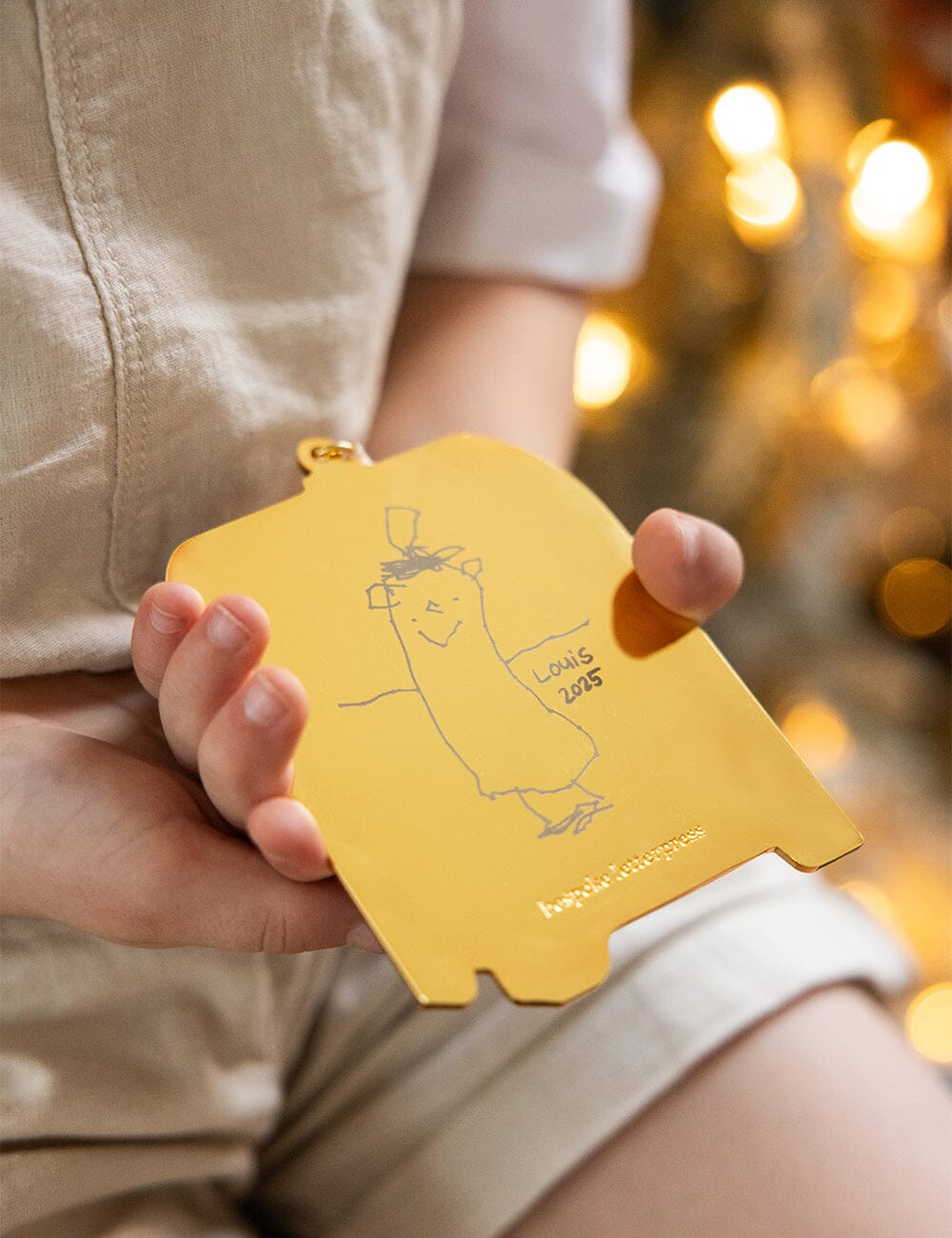 Santas Mailbox Enamel Ornament