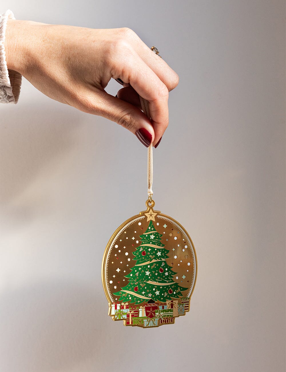 Christmas Tree Enamel Ornament