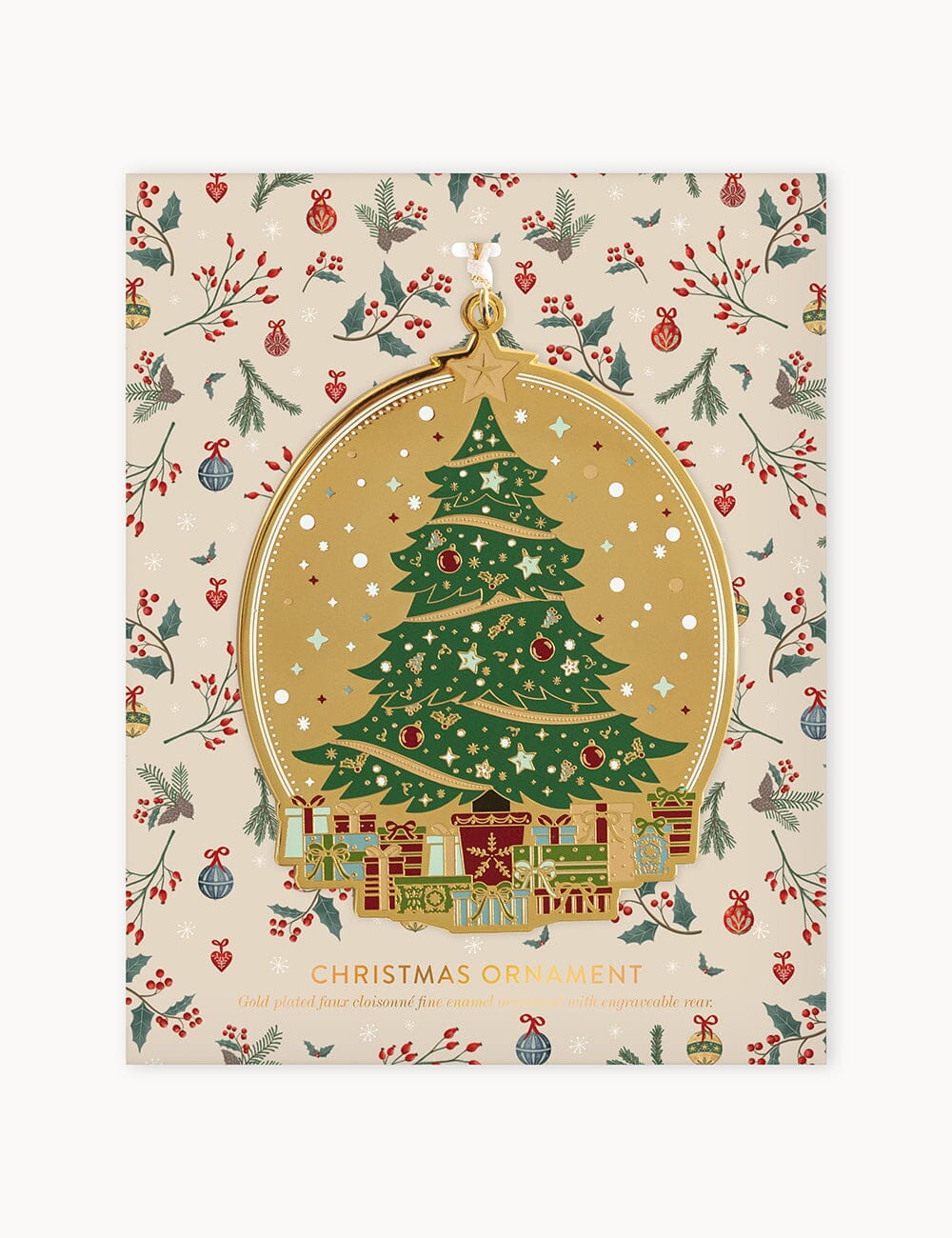 Christmas Tree Enamel Ornament