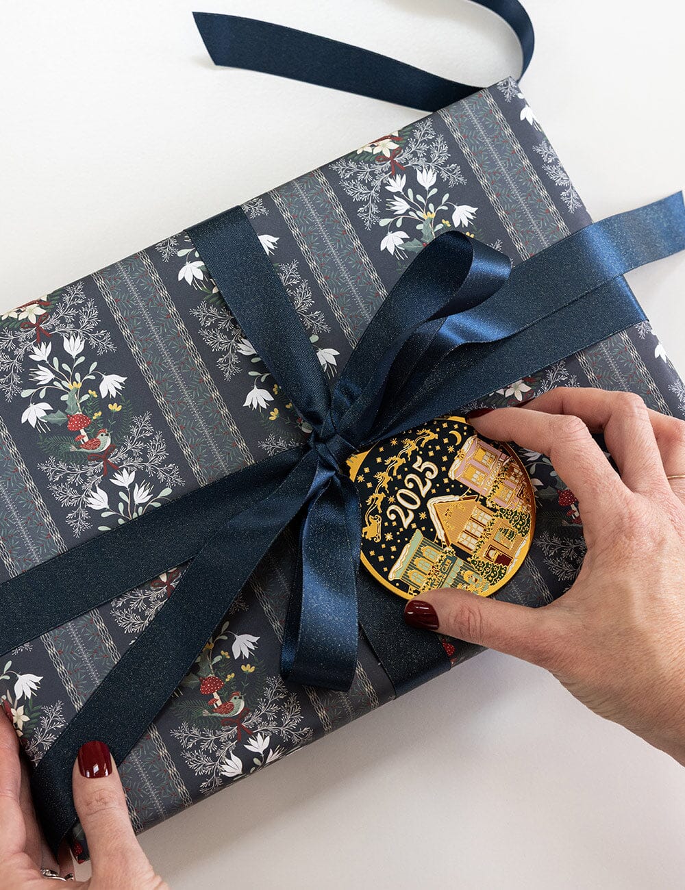 2025 Christmas Village Enamel Ornament