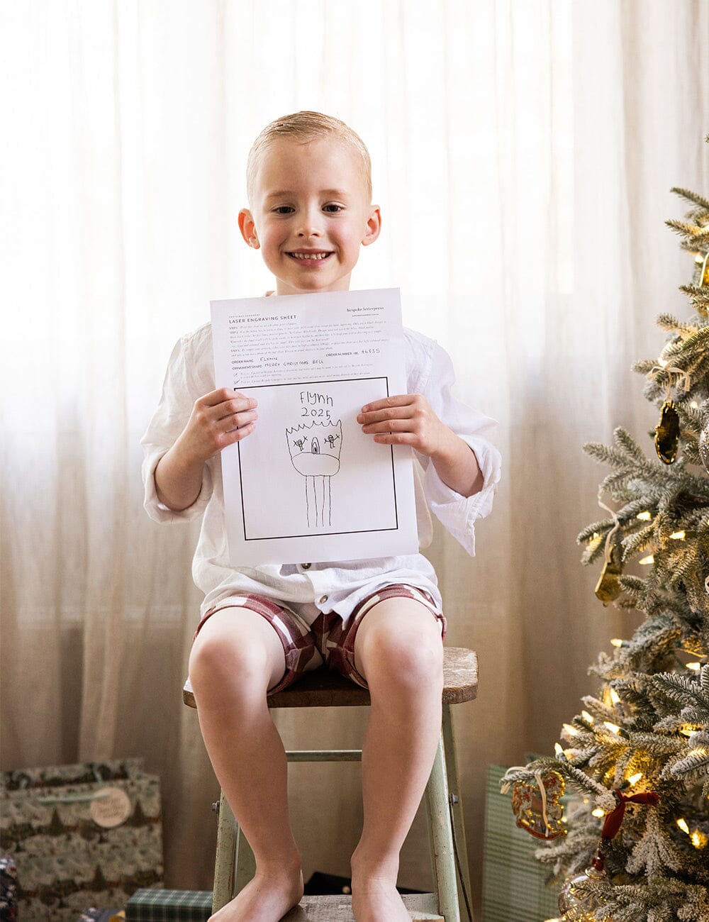 Merry Christmas Bell Enamel Ornament