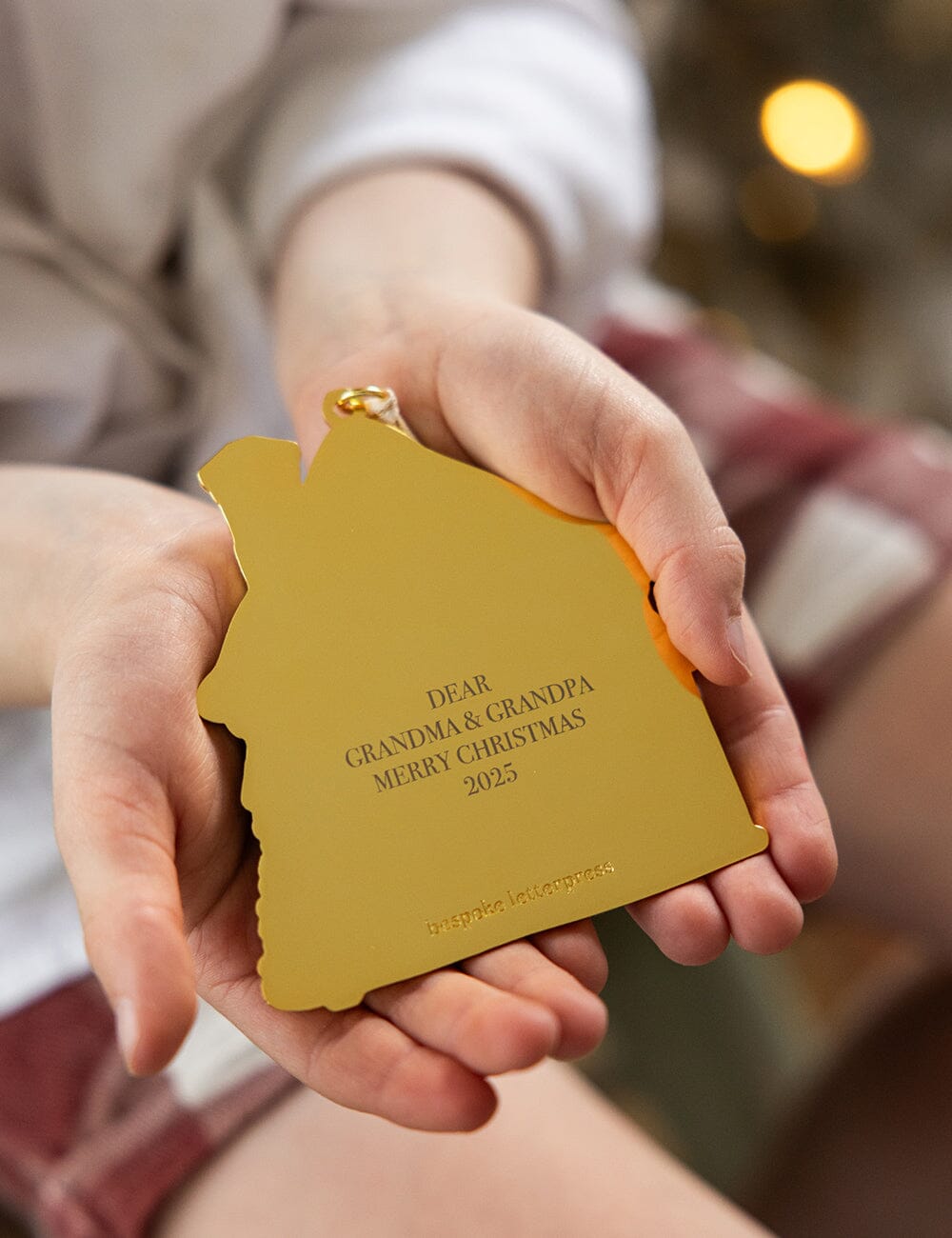 House Enamel Ornament