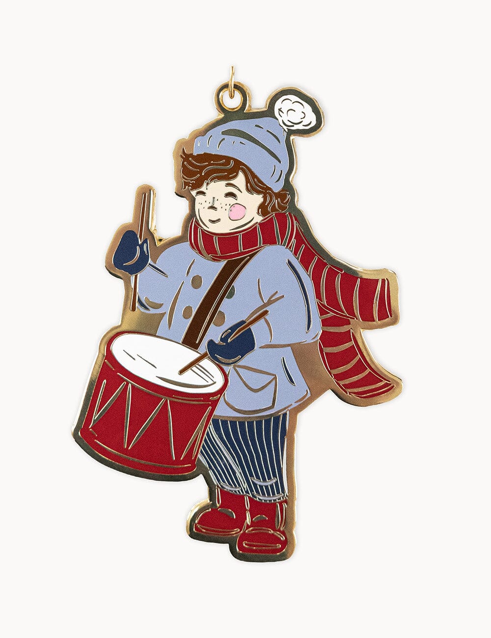 Drummer Boy Enamel Ornament Christmas Ornaments Bespoke Letterpress 