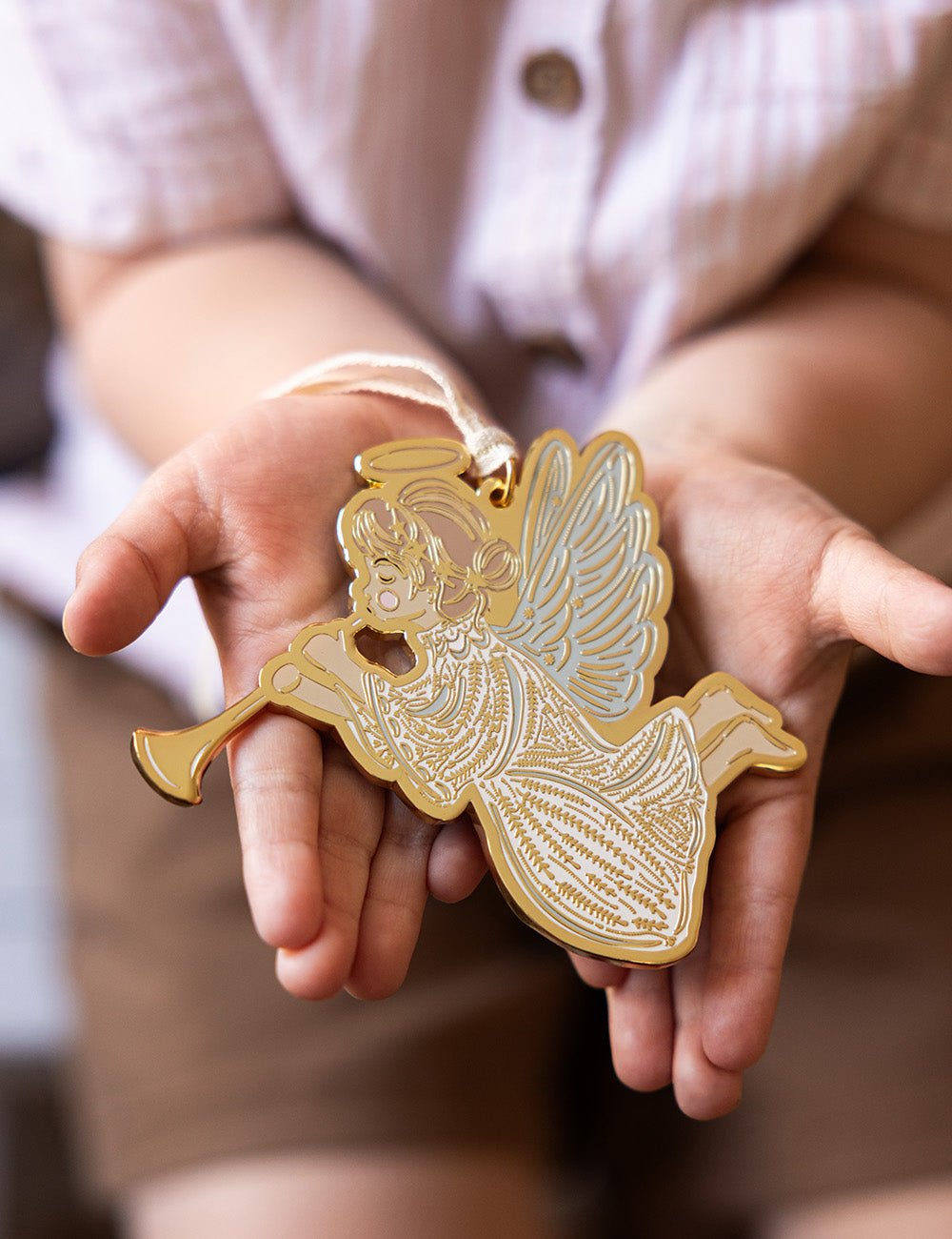 Herald Angel Enamel Ornament