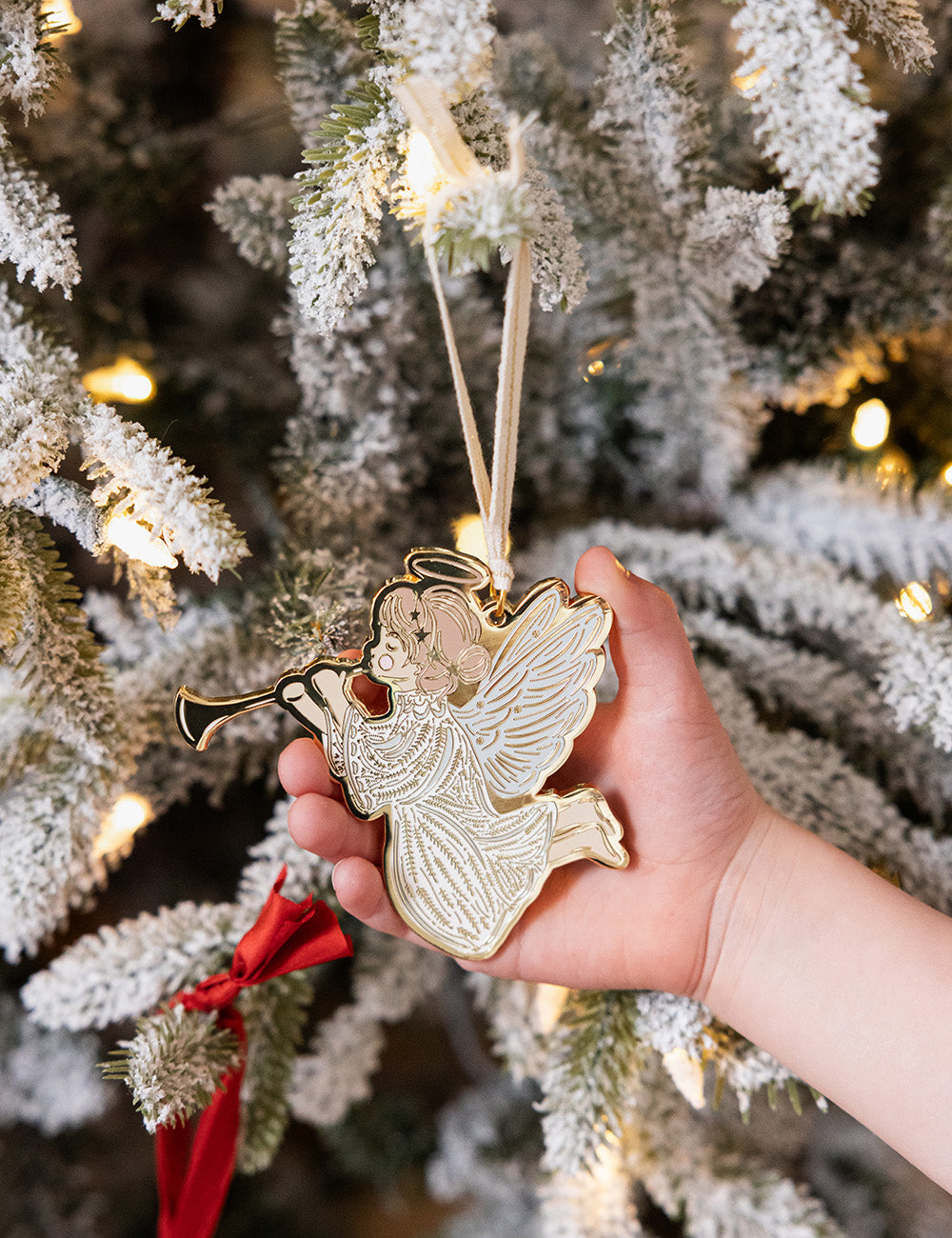 Herald Angel Enamel Ornament