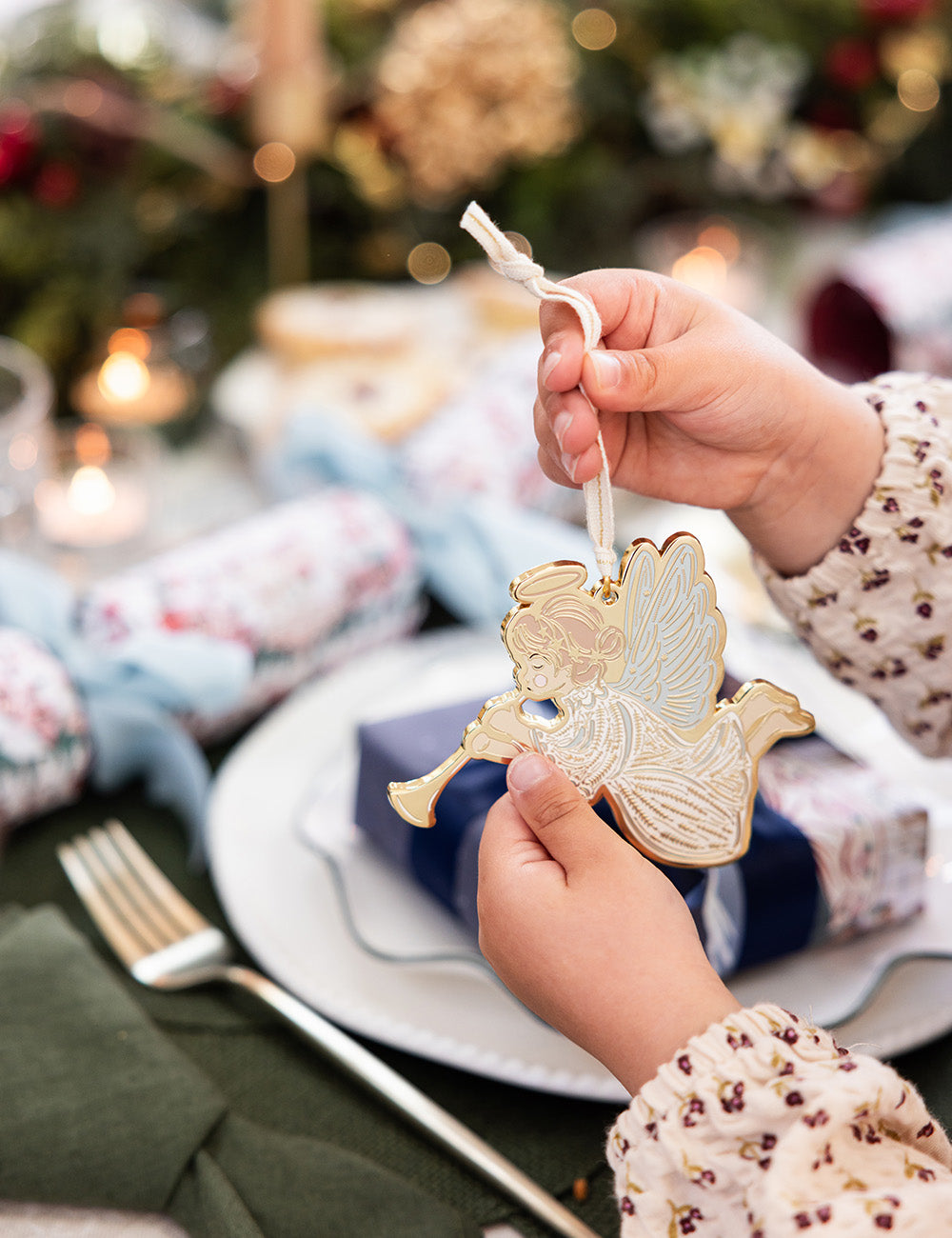 Herald Angel Enamel Ornament