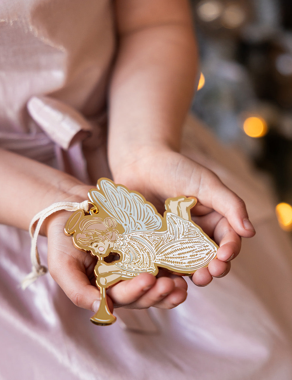 Herald Angel Enamel Ornament