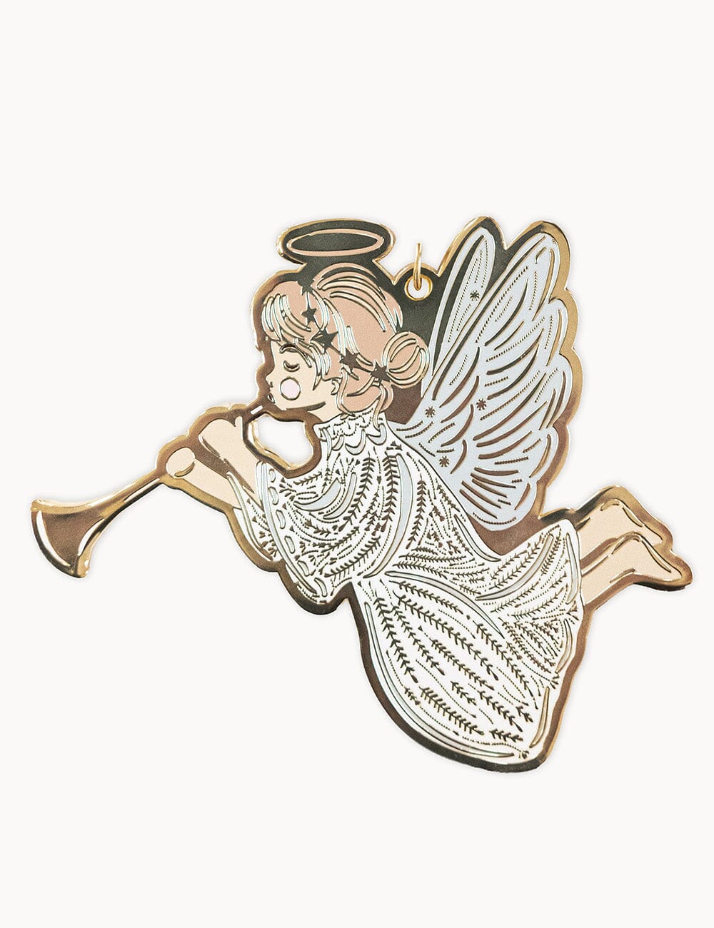 Herald Angel Enamel Ornament