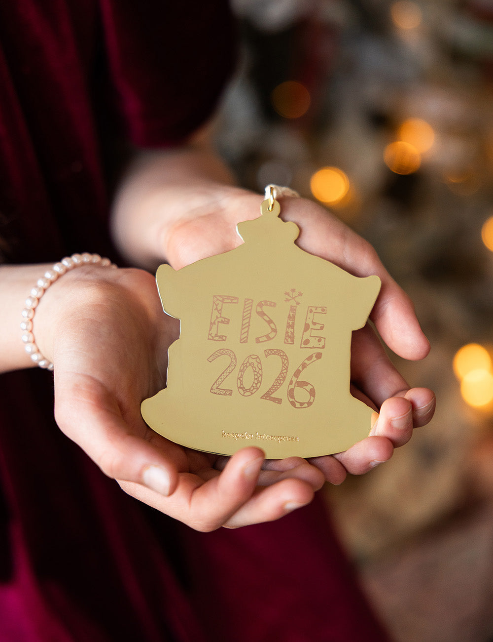Christmas Market Carousel Enamel Ornament