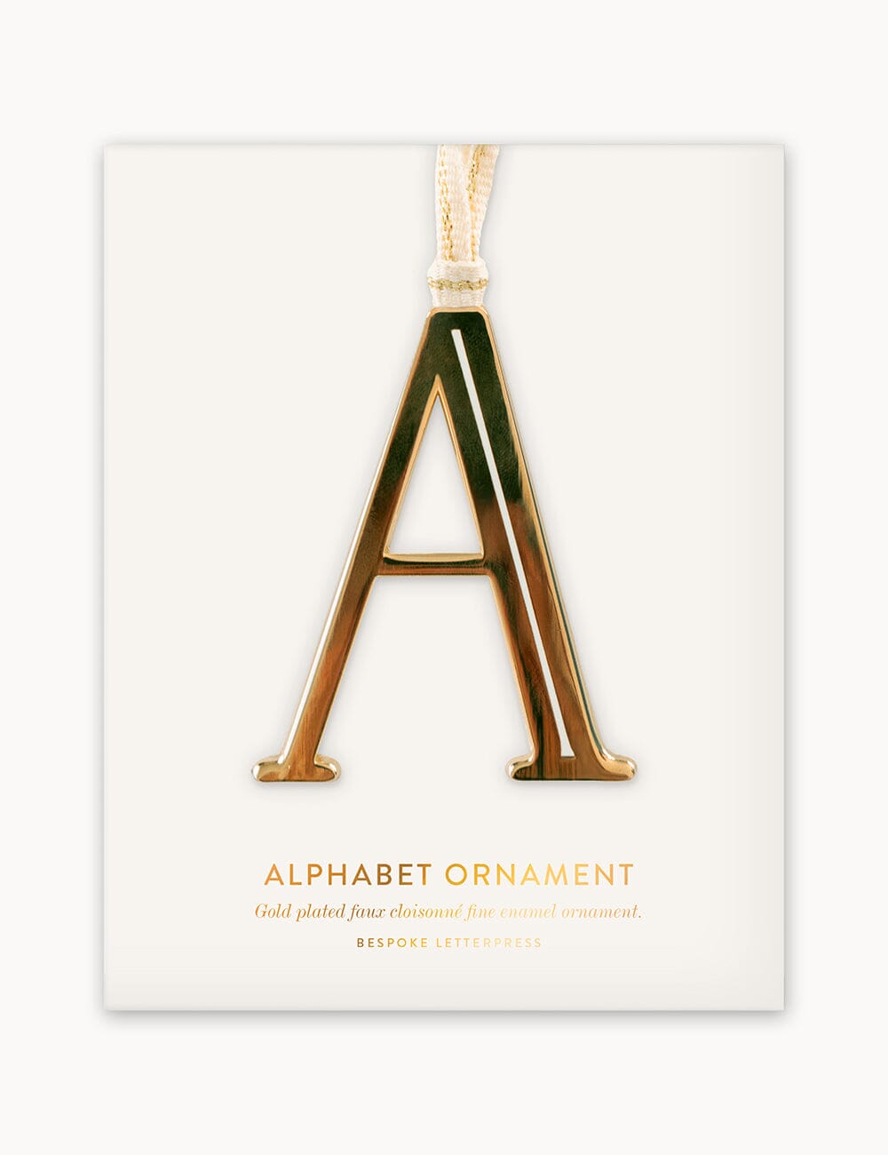 A - Fine Enamel Alphabet Ornament