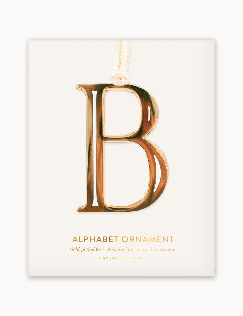 B - Fine Enamel Alphabet Ornament