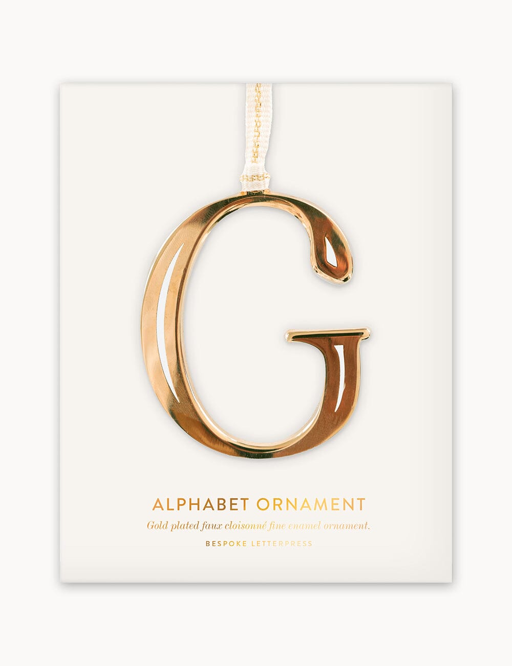 G - Fine Enamel Alphabet Ornament