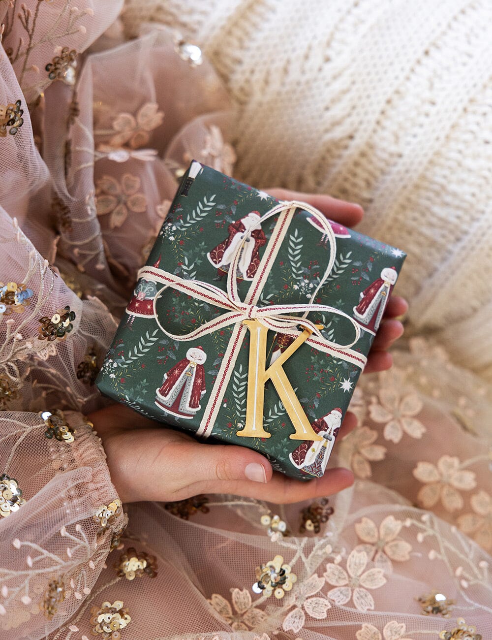 K - Fine Enamel Alphabet Ornament